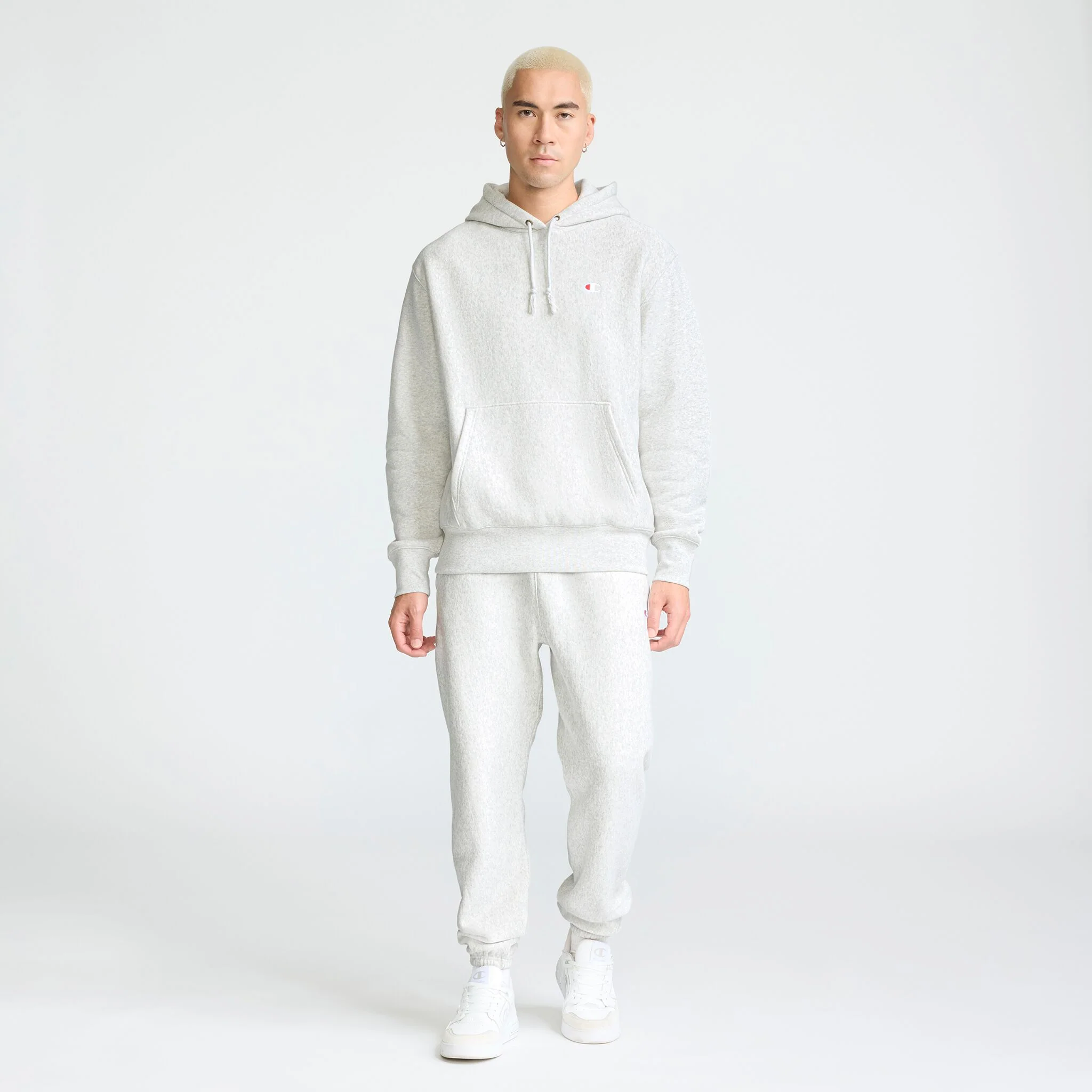Reverse Weave Pullover Hoodie
