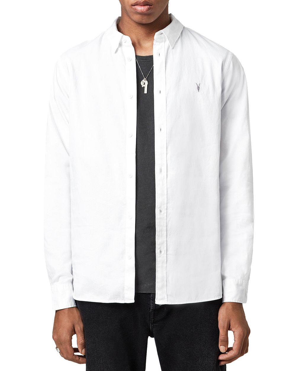 AllSaints Slim Cotton Shirt