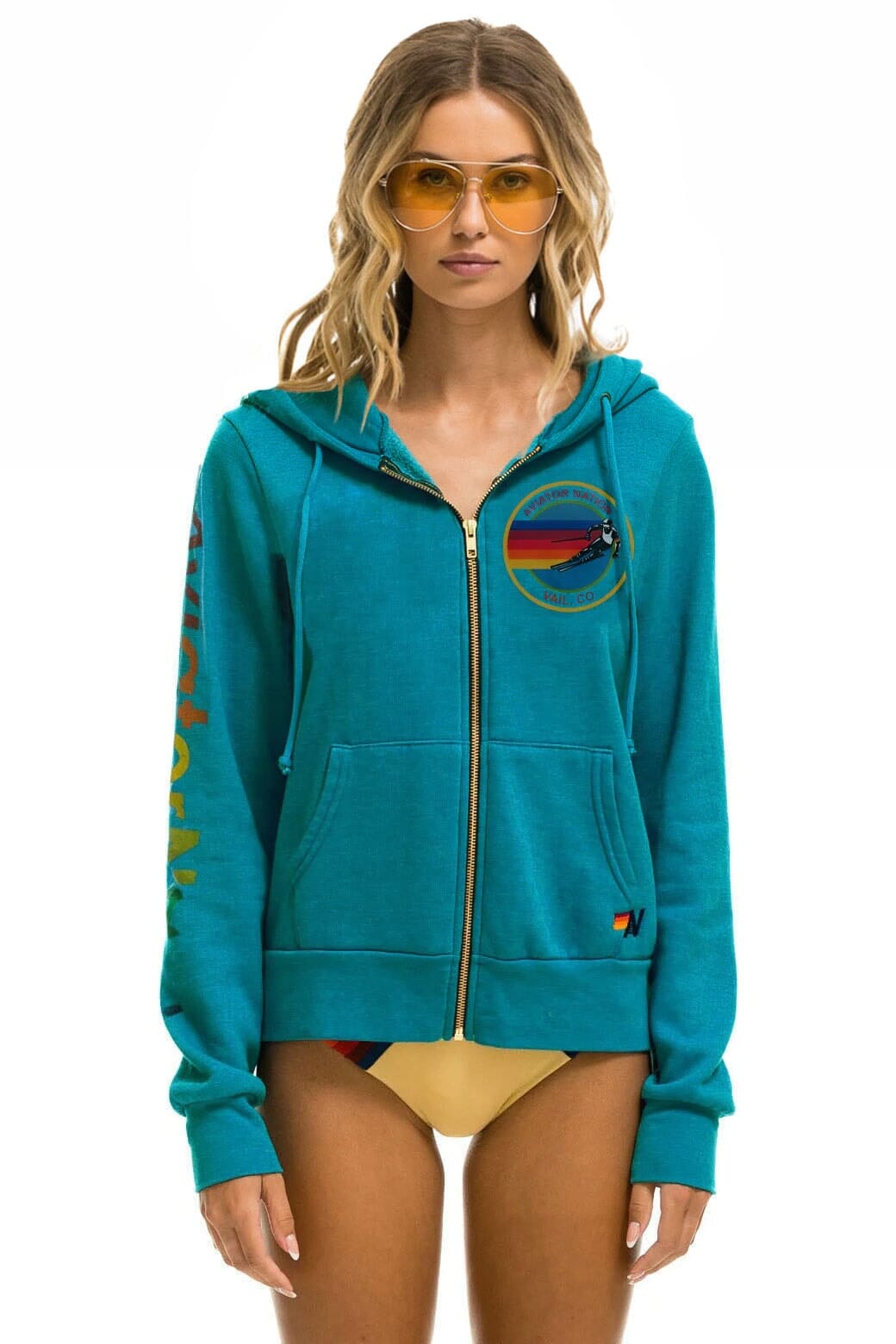 Aviator Nation Signature Zip Hoodie
