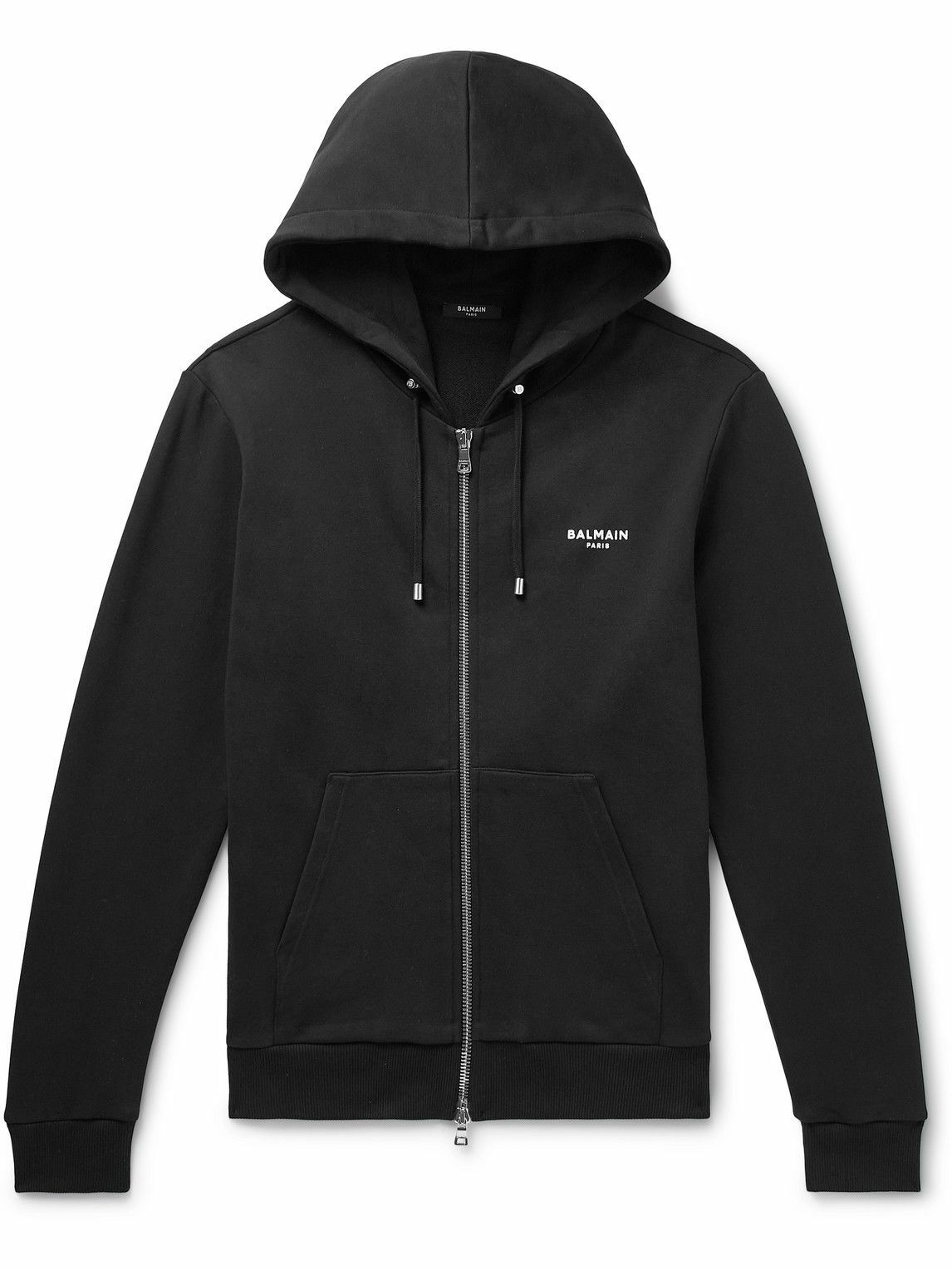 Balmain Logo Zip Hoodie