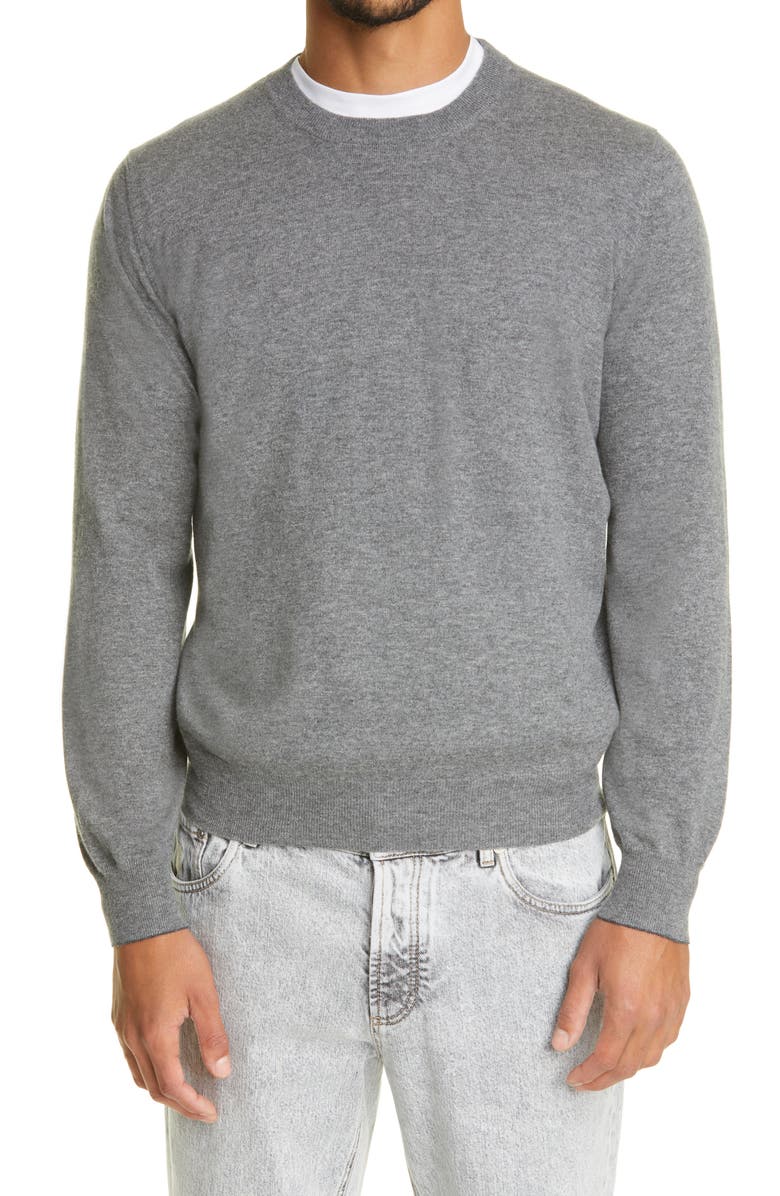 Cashmere Ribbed Crew Sweater