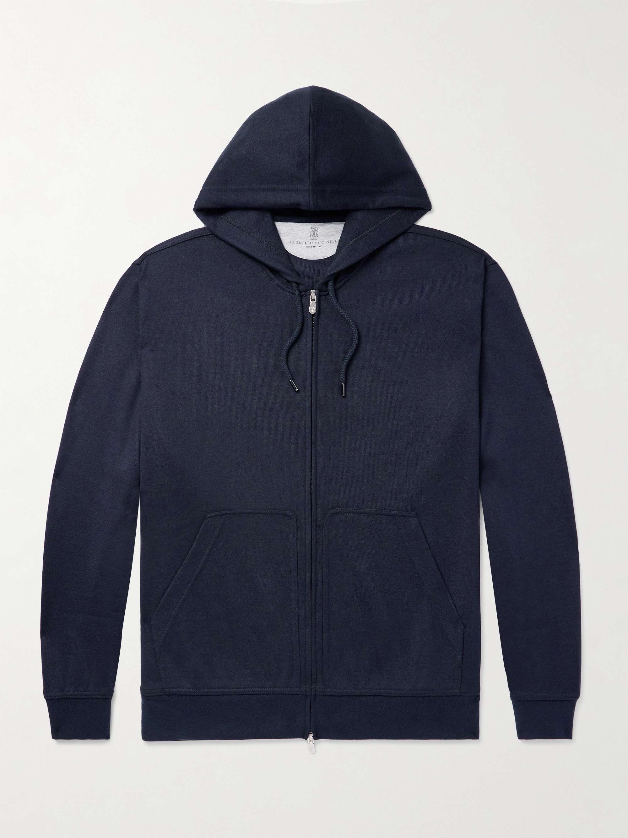 Brunello Cucinelli Cashmere-Blend Zip Hoodie