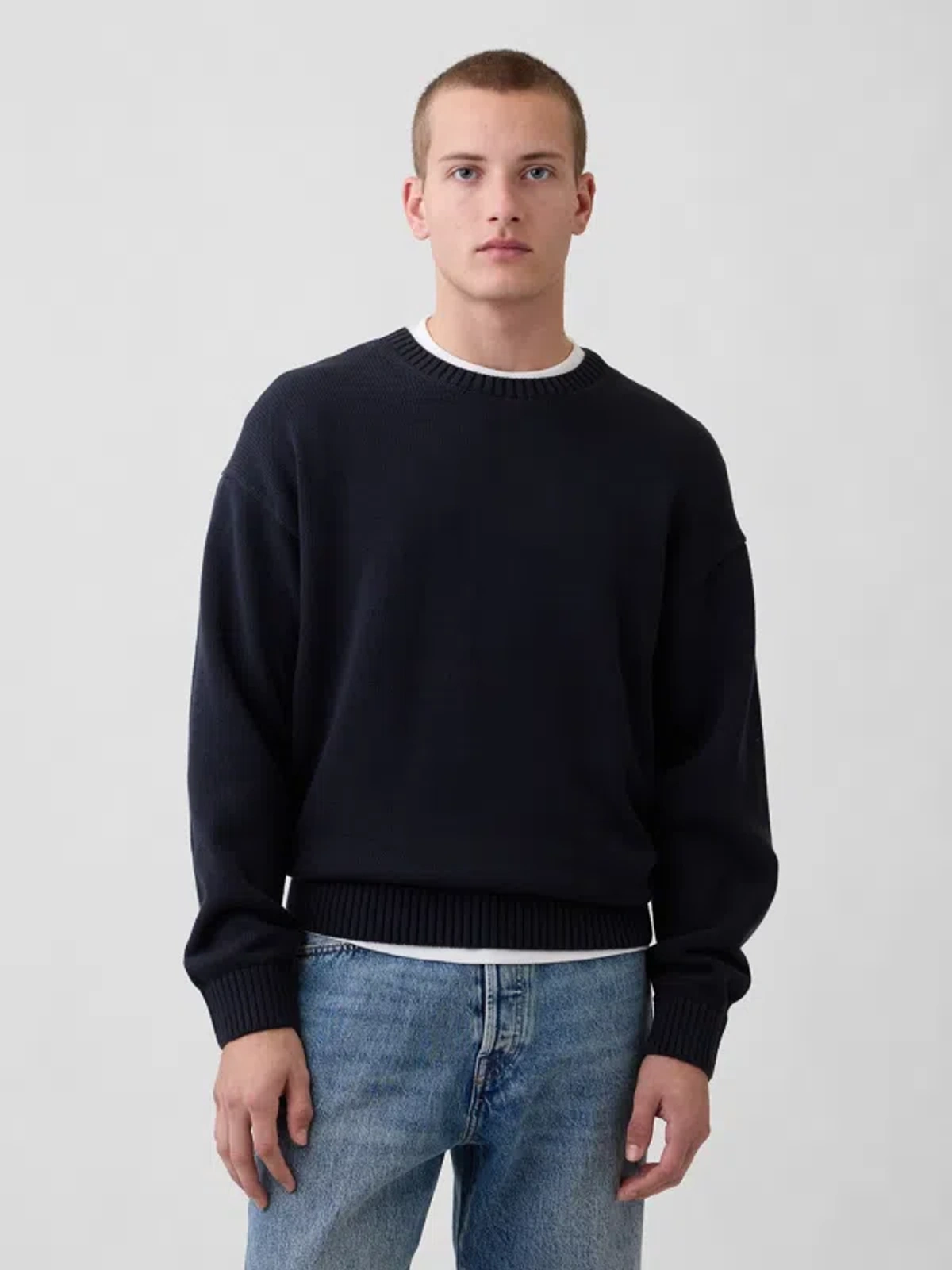 Cotton Crewneck Sweater