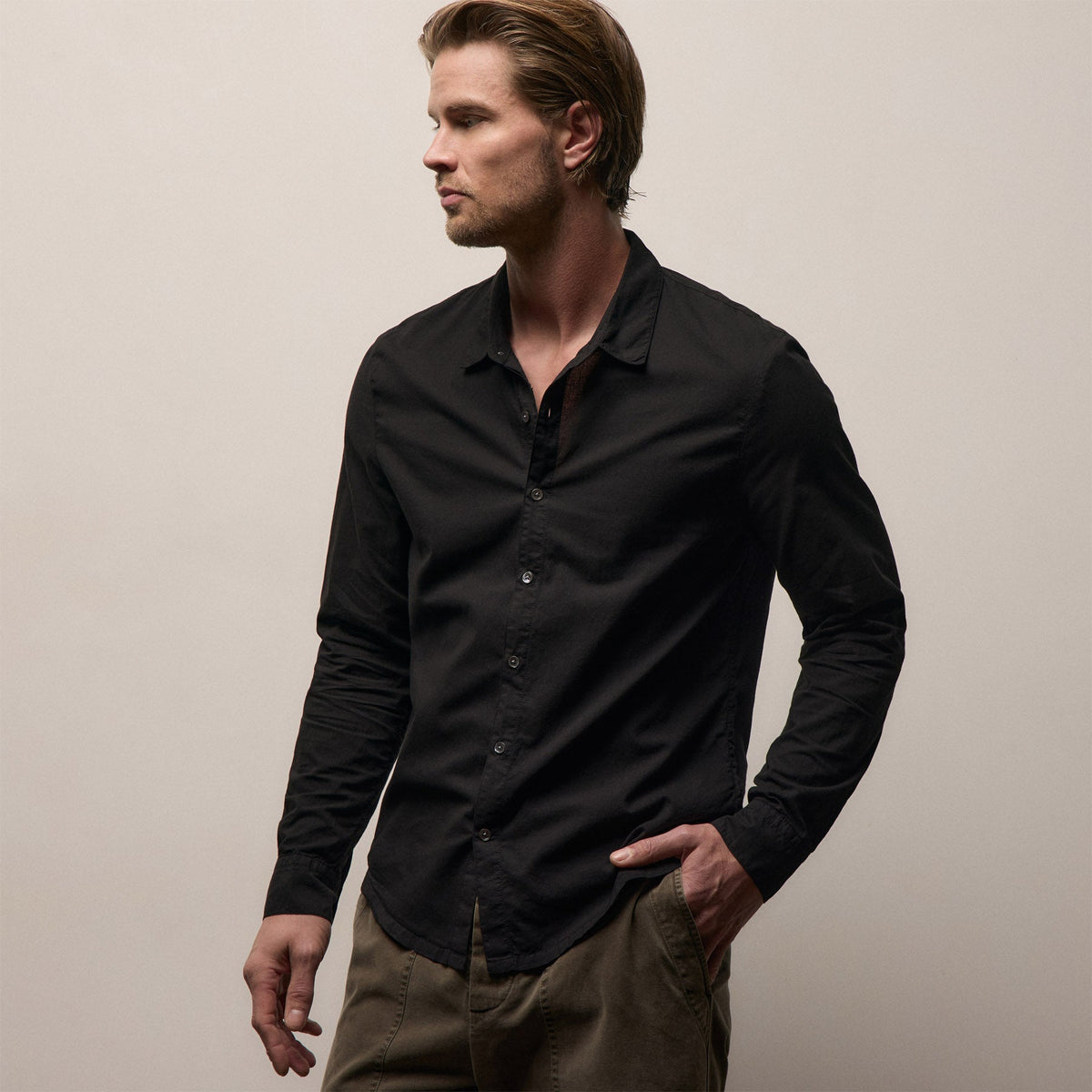 James Perse Brushed Cotton Shirt