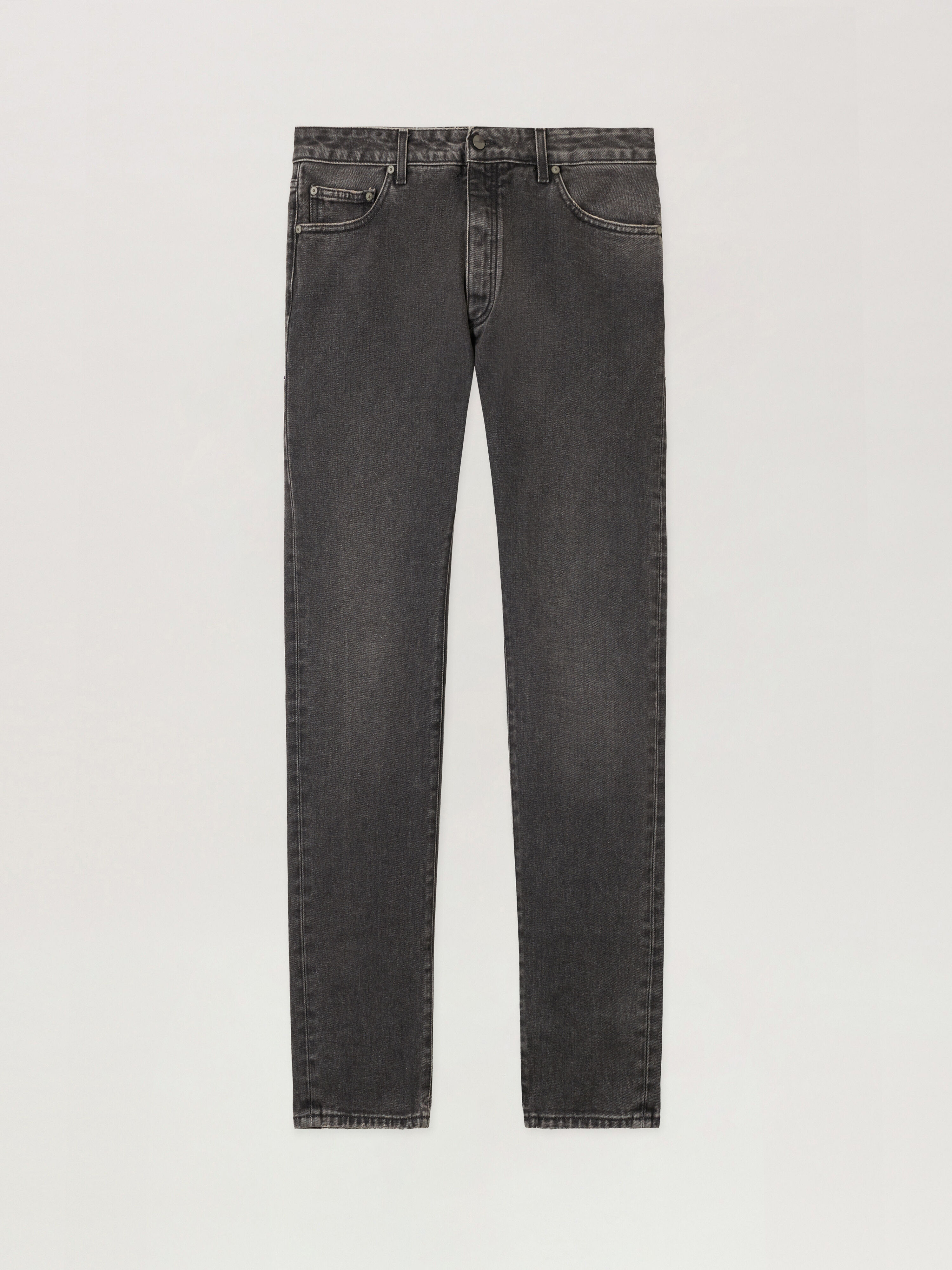 Logo Distressed Denim Jean