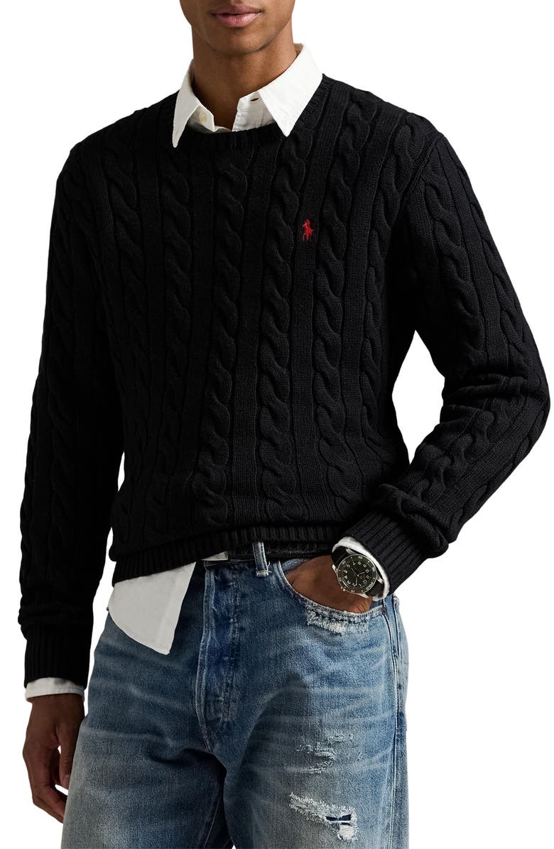 Cotton Cable-Knit Sweater