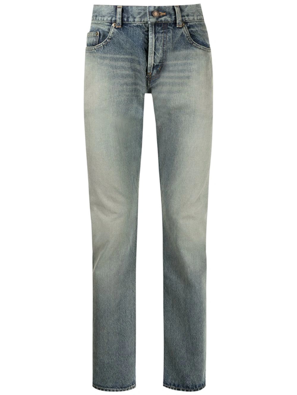 Skinny-Fit Jeans in Blue Denim