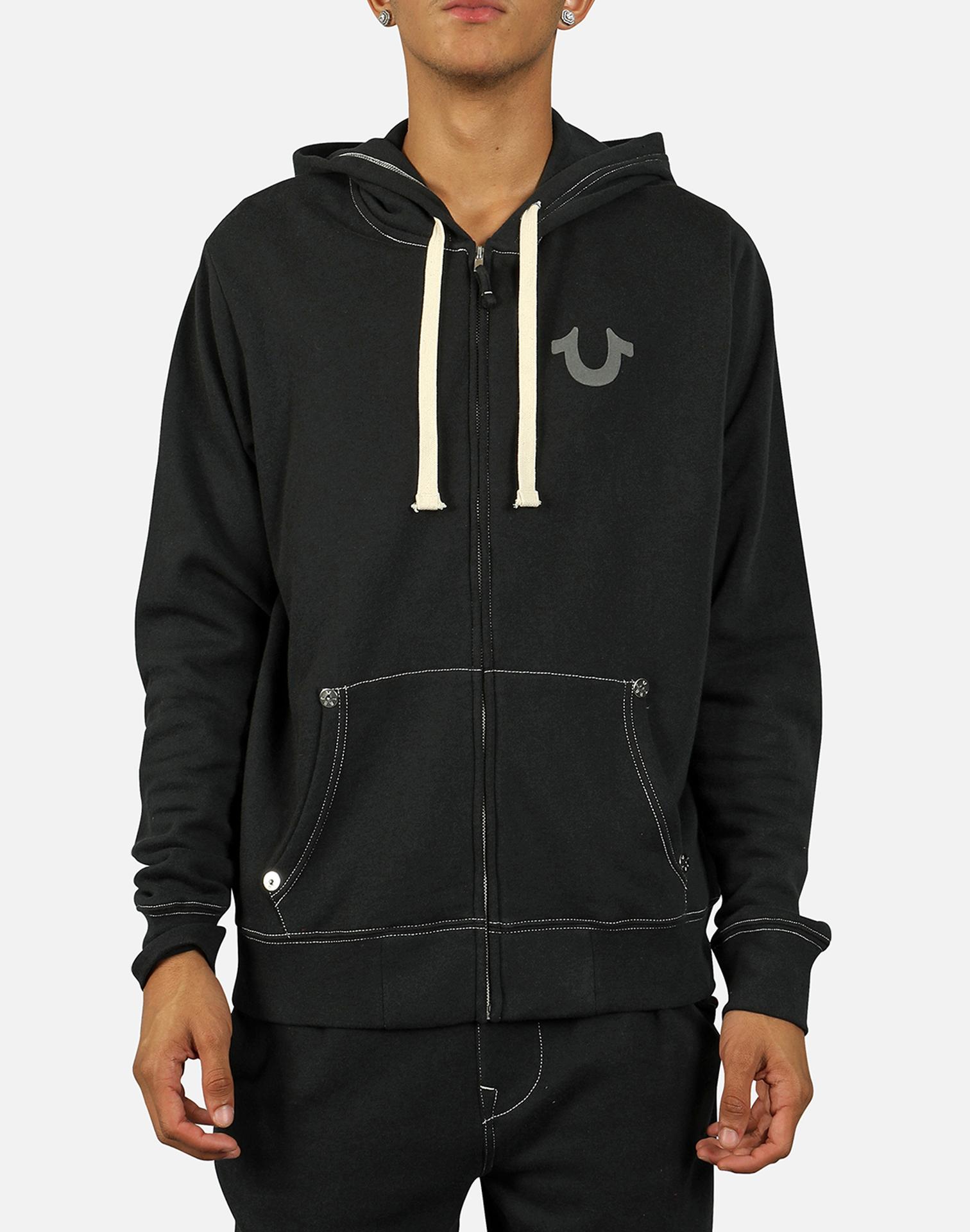 True Religion Logo Zip Hoodie