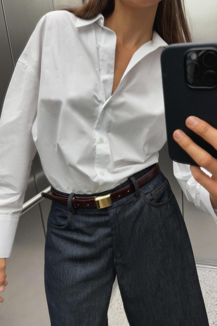 Slim Fit Poplin Shirt