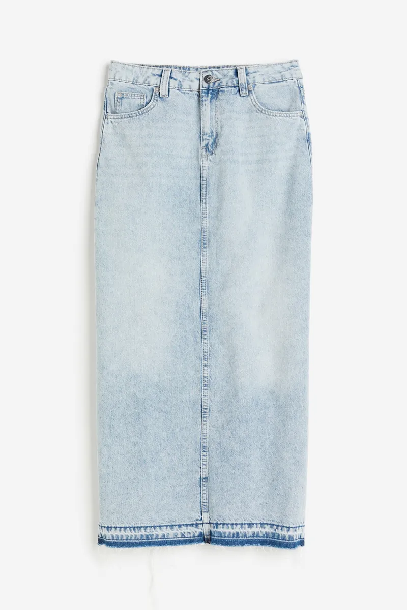 Denim Maxi Skirt